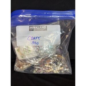 3 Lbs Jewelry Lot Pieces Parts Craft Repair Assort Mix